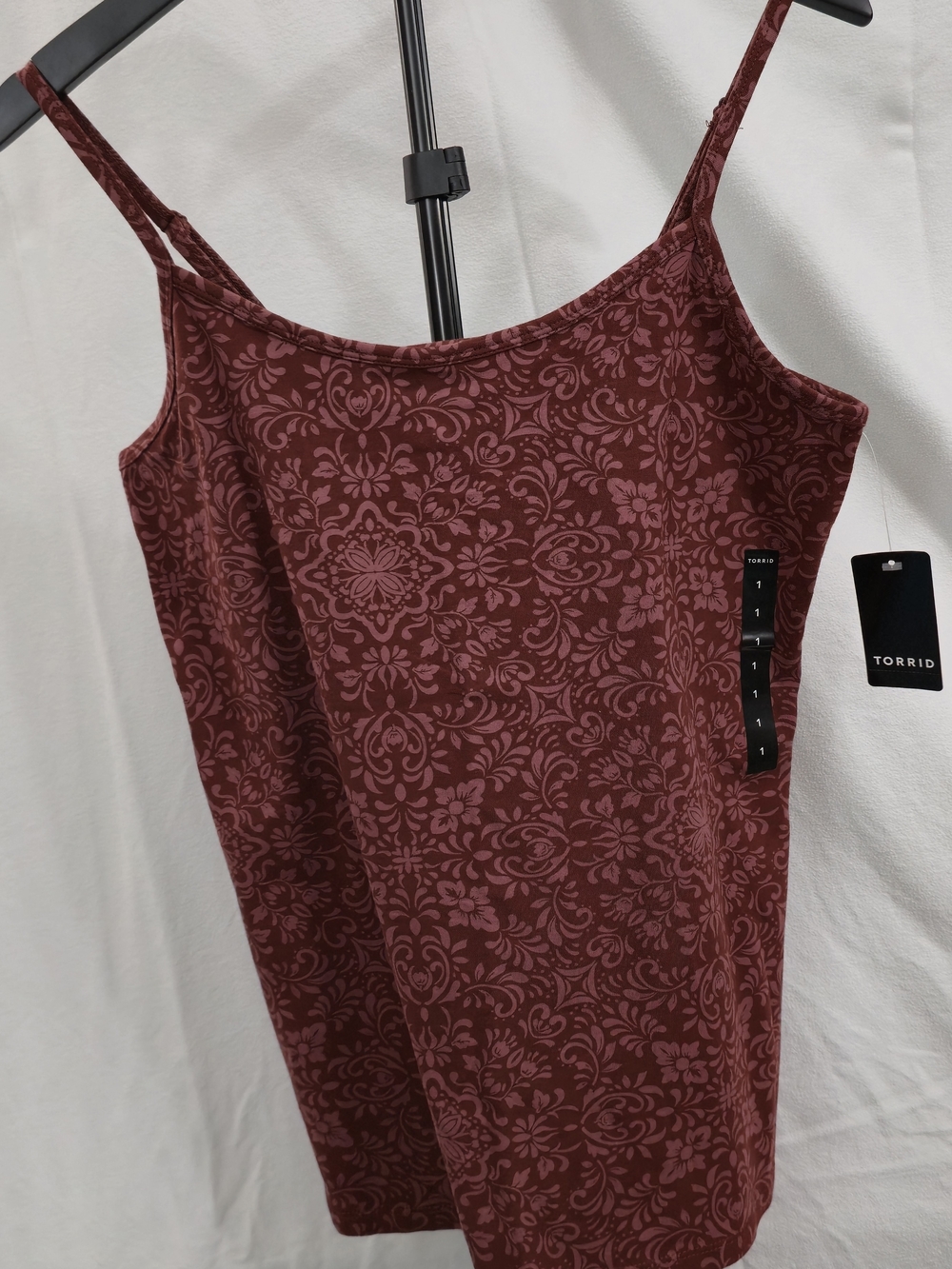 Torrid Burgundy Floral Print Cami Top